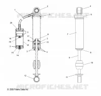 AMMORTIZZATORE POSTERIORE TRACK (M-10)(7043216)