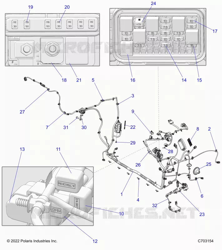ELETTRICO, WIRE HARNESS, CHASSIS