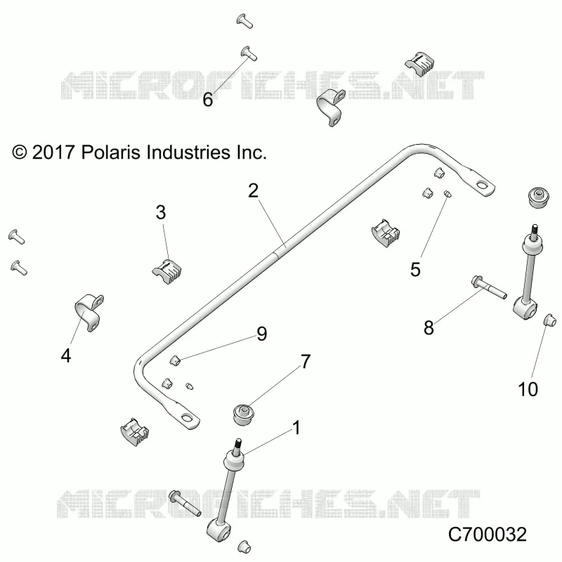 SUSPENSION, FRONT BARRA DI STABILIZZAZIONE