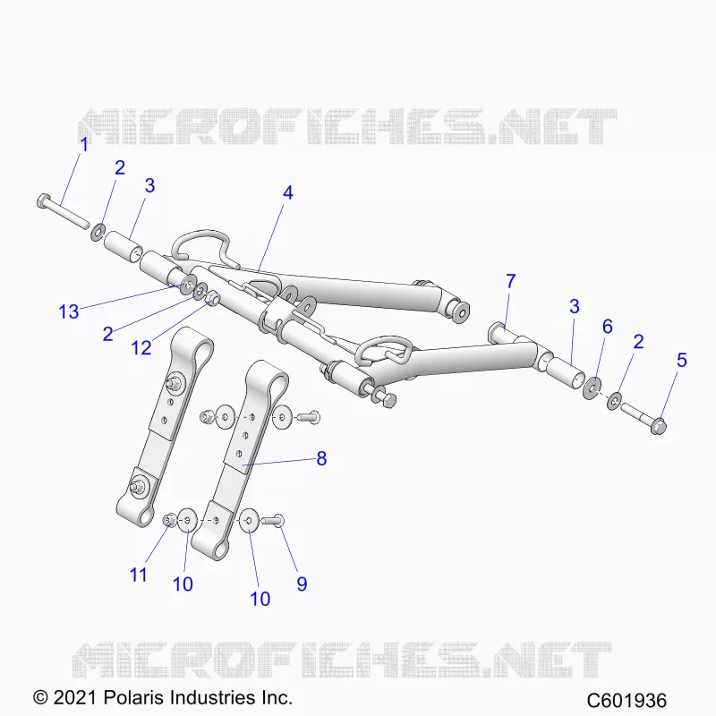 SUSPENSION, ANTERIORE COPPIA ARM