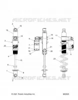 SUSPENSION, AMMORTIZZATORE POSTERIORE TRACK, VELOCITY 7045537