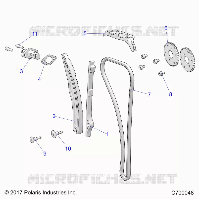 CAM CATENA AND TENSIONER