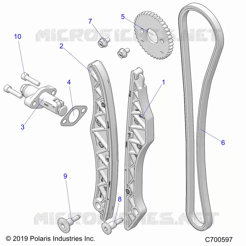 CAM CATENA AND TENSIONER