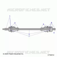 TRASMISSIONE, FRONT HALF SHAFT