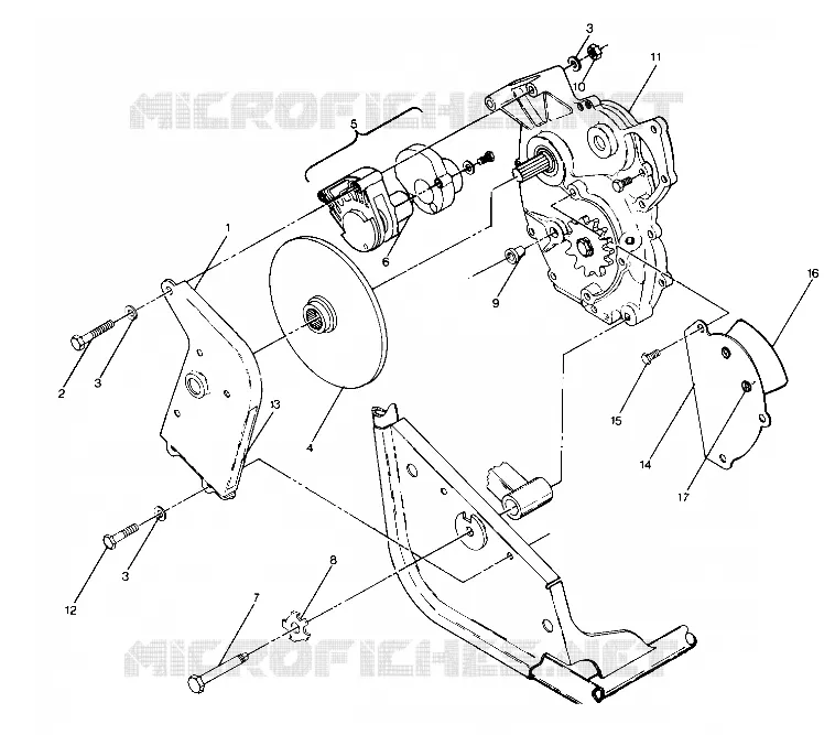 RIGHT HAND GEARCASE   FRENO MOUNTING (4913501350029A)