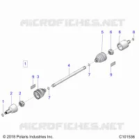 DRIVE TRAIN, TRANSMISSIONE ANTERIORE SHAFT