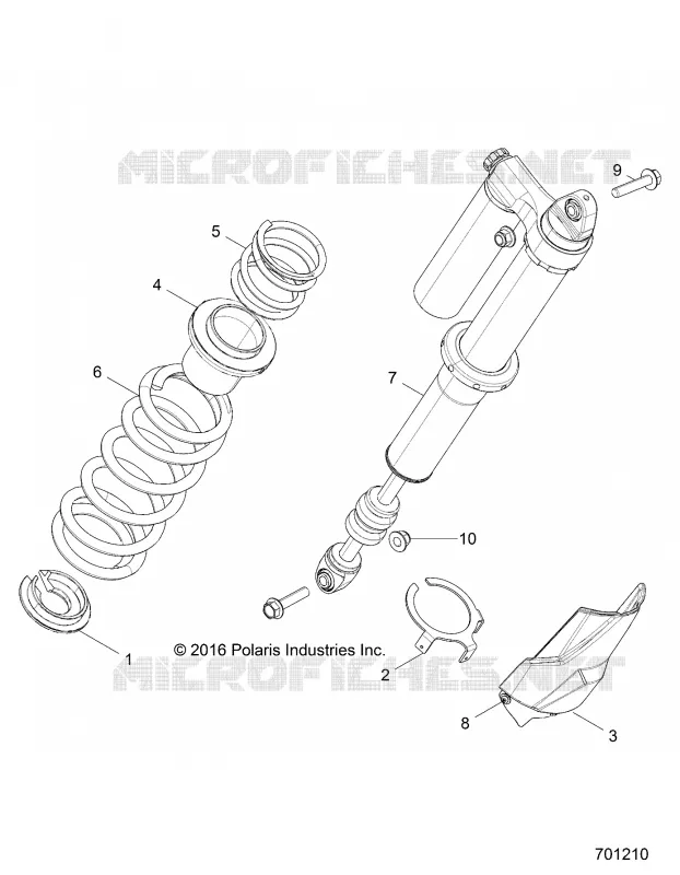 SUSPENSION, AMMORTIZZATORE POSTERIORE MOUNTING