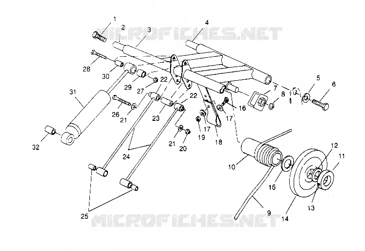 POSTERIORE COPPIA ARM 440 0952760, 440 SKS 0952560,  and EUROPEAN 440 SK (4929032903B014)