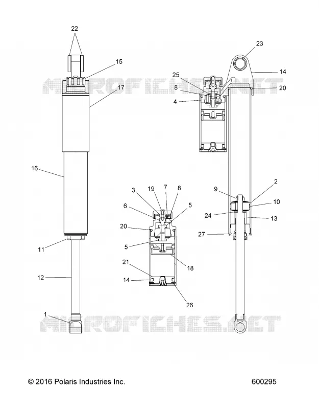 SUSPENSION, AMMORTIZZATORE POSTERIORE TRACK
