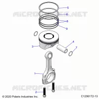 ENGINE, PISTONE & ROD
