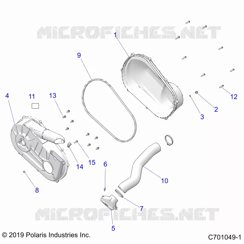 TRASMISSIONE, CLUTCH COVER AND DUCTING