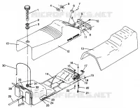 SEDILE   SERBATOIO DI GAS 500 CARB 0962764, 500 CARB SKS 0962564,  EUROPEAN 500 CAR (4931873187A007)