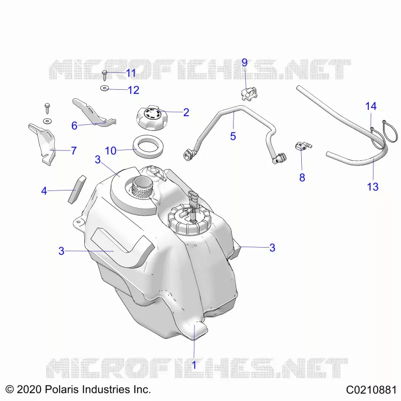 SISTEMA DI ALIMENTAZIONE CARBURANTE, FUEL TANK ASM.