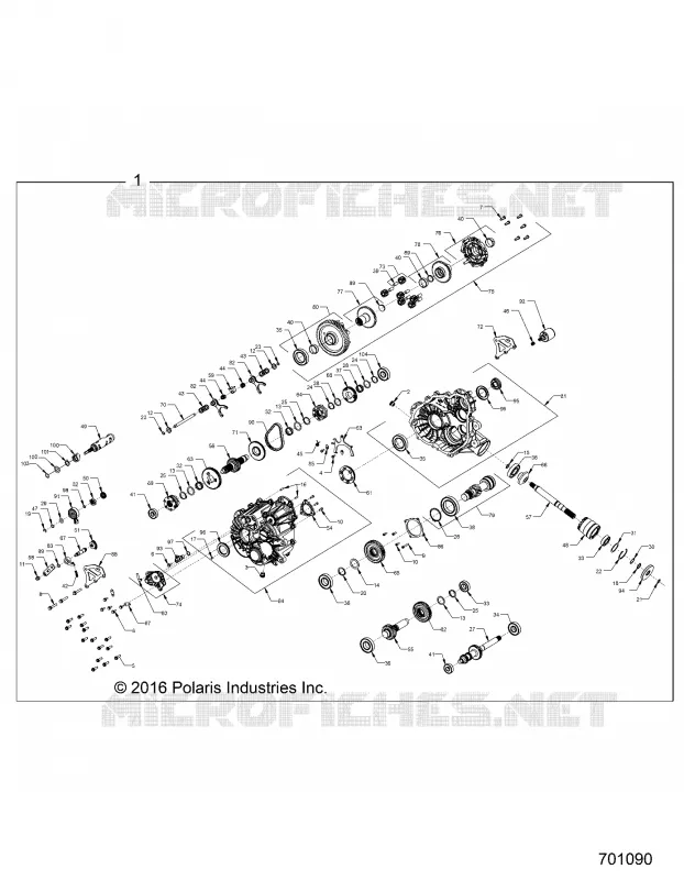 DRIVE TRAIN, PRINCIPALE SCATOLA INGRANAGGI INTERNALS