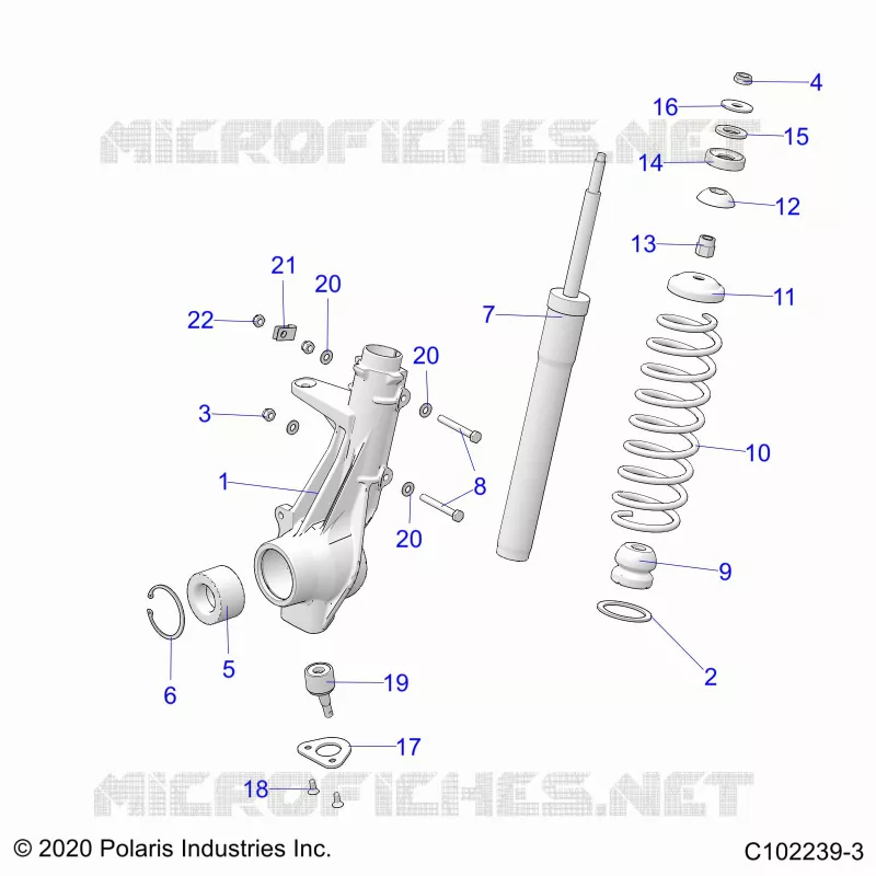 SUSPENSION, ANTERIORE MONTANTE