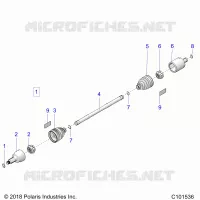 DRIVE TRAIN, TRANSMISSIONE ANTERIORE SHAFT