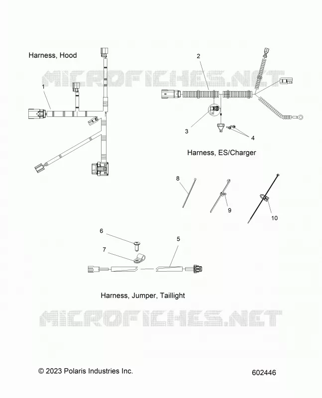 ELETTRICO, HARNESS, HOOD, E.S. START, TAILLIGHT