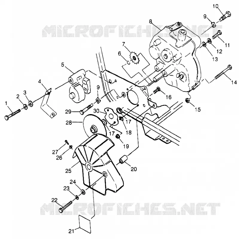 SCATOLA DEGLI INGRANAGGI   FRENO DI MONTAGGIO Sport 400L W97BA38C and Trail Blazer W97BA25C (4940124012C001)