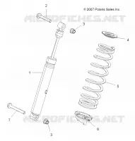 SUSPENSION, AMMORTIZZATORE POSTERIORE