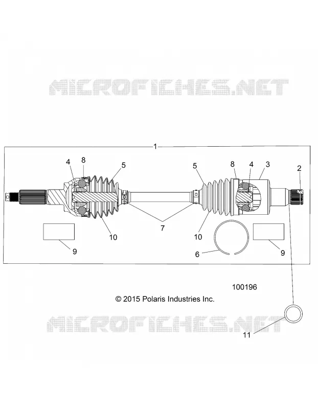 TRASMISSIONE, REAR HALF SHAFT (TO 4/25/16)