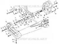 SCATOLA DEGLI INGRANAGGI/FRENO and copertura della catena MOUNTING Sportsman 4x4 W968040 (4935943594C004)