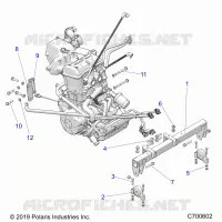 MOTORE, MOUNTING & LONG BLOCK