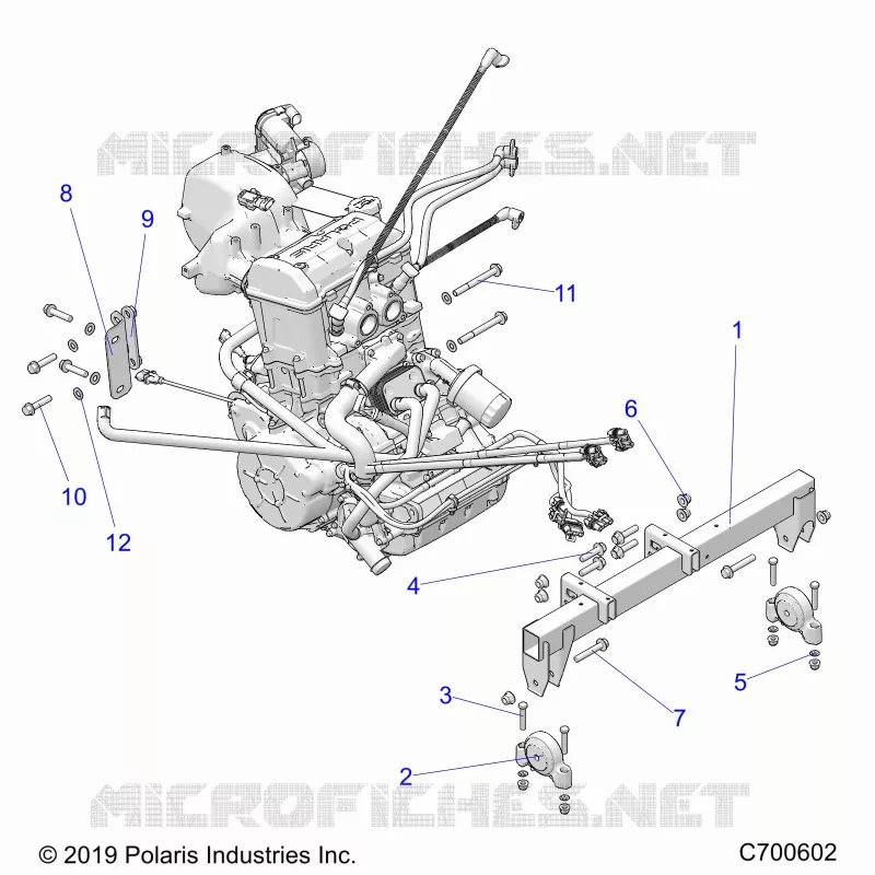 MOTORE, MOUNTING & LONG BLOCK