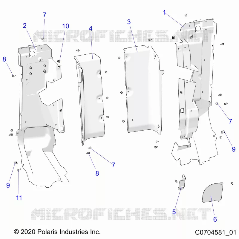 CARROZZERIA POSTERIORE CLOSEOFF, SIDE PANELS