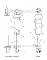 SUSPENSION, SHOCK ANTERIORE TRACK (CLEAR COIL OVER)