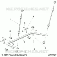 SUSPENSION, POSTERIORE STRUT STABILIZZATORE 49S- R20RSU99/A/B (C700027)