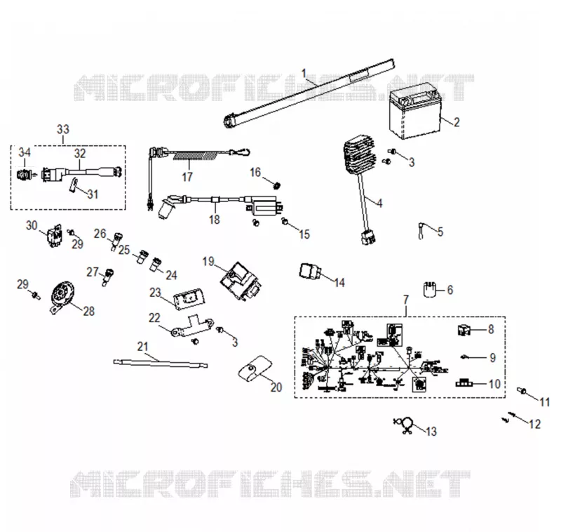 INTERRUTTORI, HARNESS and INDICATORS