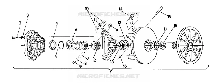 TRASMISSIONE FRIZIONE  440 XCR (4921352135029A)