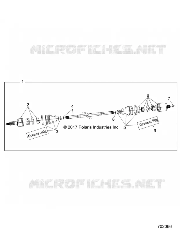 TRASMISSIONE, HALF SHAFT, REAR