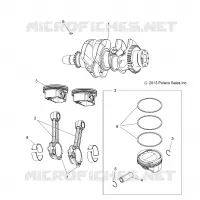 ENGINE, ALBERO MOTORE AND PISTON