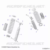 SOSPENSIONE POSTERIORE SHOCKS AND MOUNTING