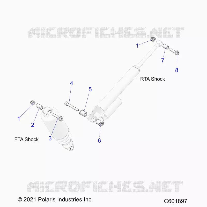 SUSPENSION, SHOCK MONTAGGIO, REAR SUSP.