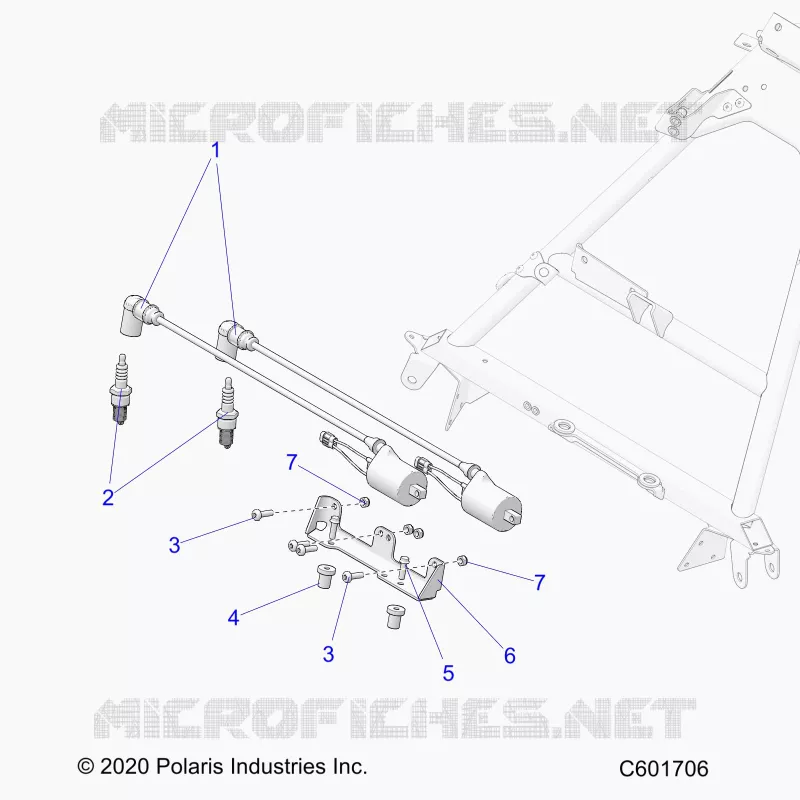ELETTRICO, IGNITION COIL, MOUNT, AND SPARK PLUGS