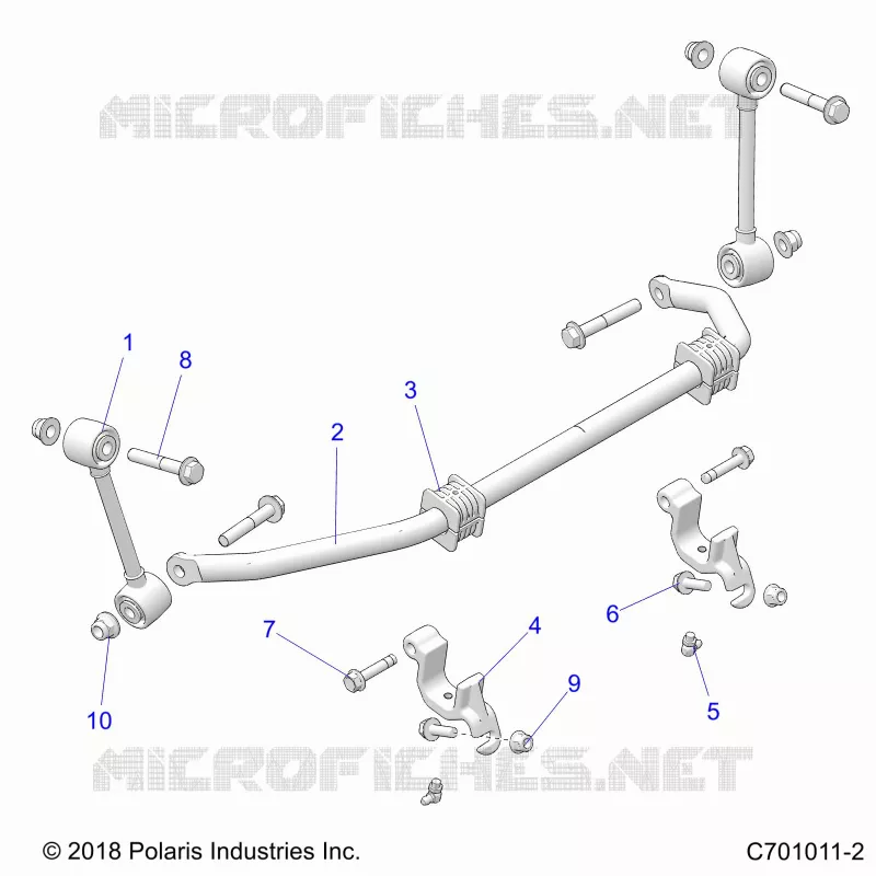 SUSPENSION, FRONT, BARRA DI STABILIZZAZIONE