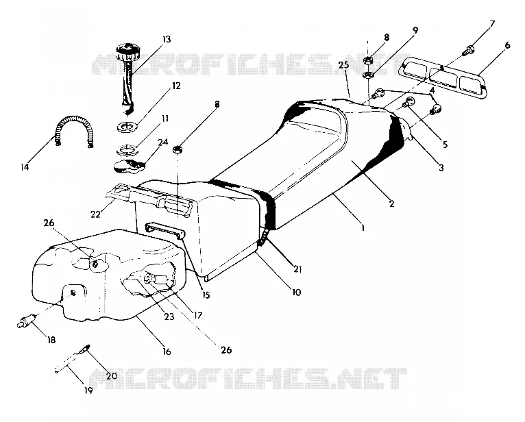 SEDE/SERBATOIO DI GAS ASSEMBLY Sport (4921282128005A)