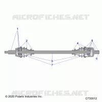 TRASMISSIONE, HALF SHAFT, FRONT