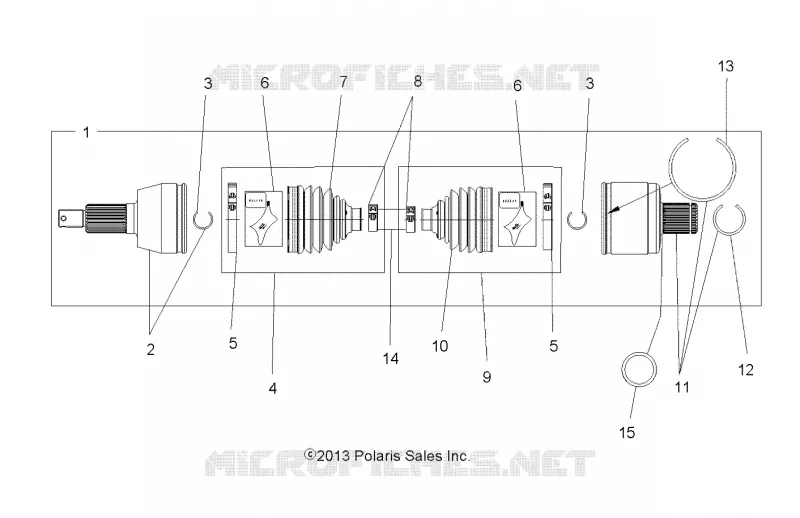 DRIVE TRAIN, ALBERO DI TRASMISSIONE, REAR