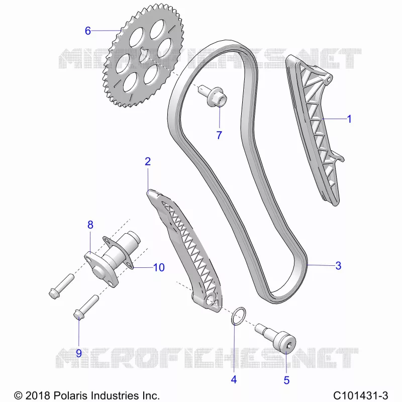 CAM CATENA AND TENSIONER