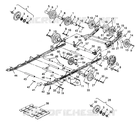 SOSPENSIONE WIDETRAK LX 0982065 and EUROPEAN WIDETRAK LX E982065 (4943884388B009)