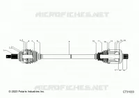 TRASMISSIONE, FRONT HALF SHAFT