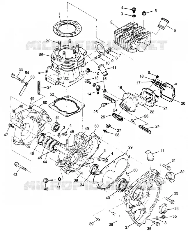 CARTER AND CILINDRO (SPORT) SPORT 400L W97BA38C (4940124012C011)