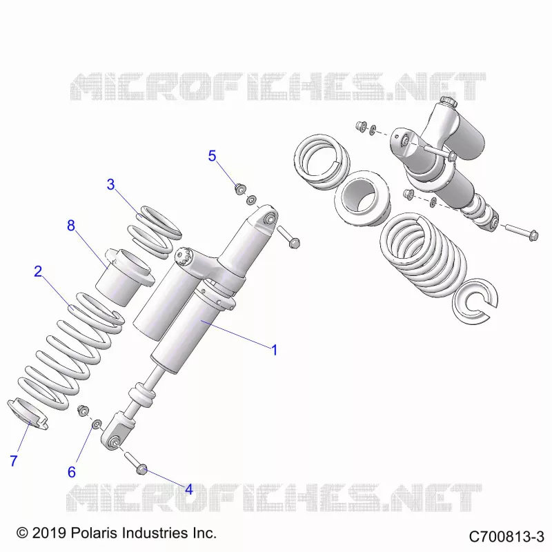 SUSPENSION, REAR SHOCK MONTAGGIO