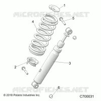 SUSPENSION, SHOCK ANTERIORE MOUNTING