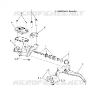 FRENO ANTERIORE BRAKE LEVER AND MASTER CYLINDER (TO 7/24/16)