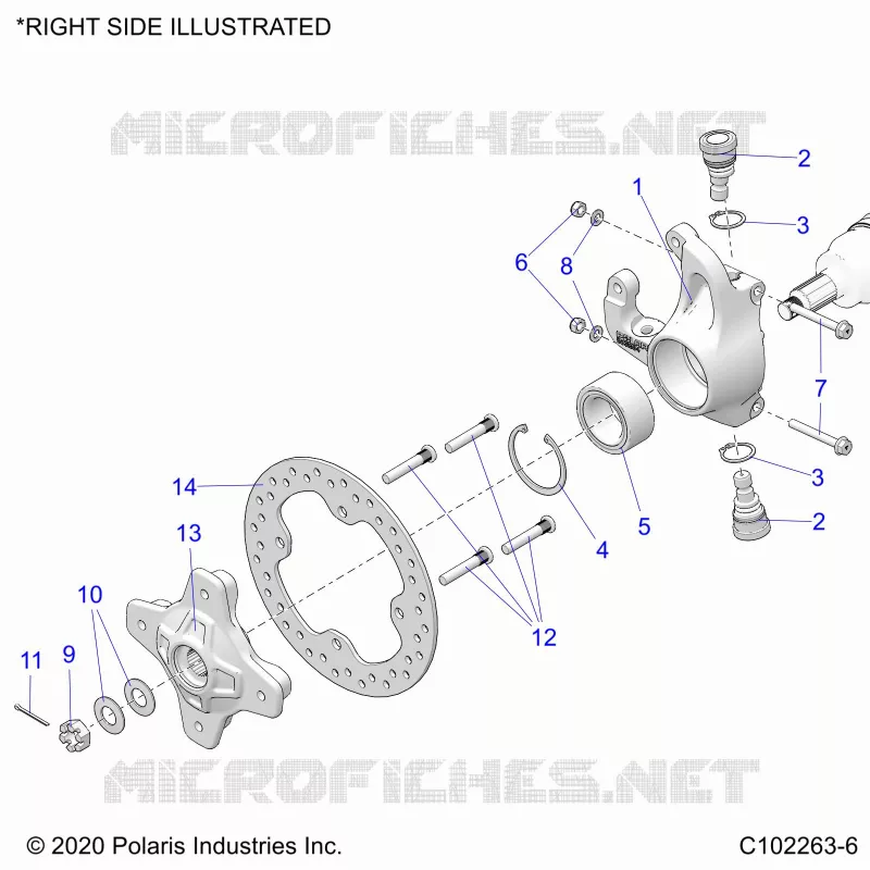 SOSPENSIONI ANTERIORI HUB, KNUCKLE AND BRAKE DISC