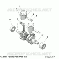 ENGINE, PISTONE & ALBERO MOTORE